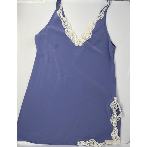 Blue Chemise no tag no size Pre-Owned guessing size M/L see measurements - Picture 1 of 7